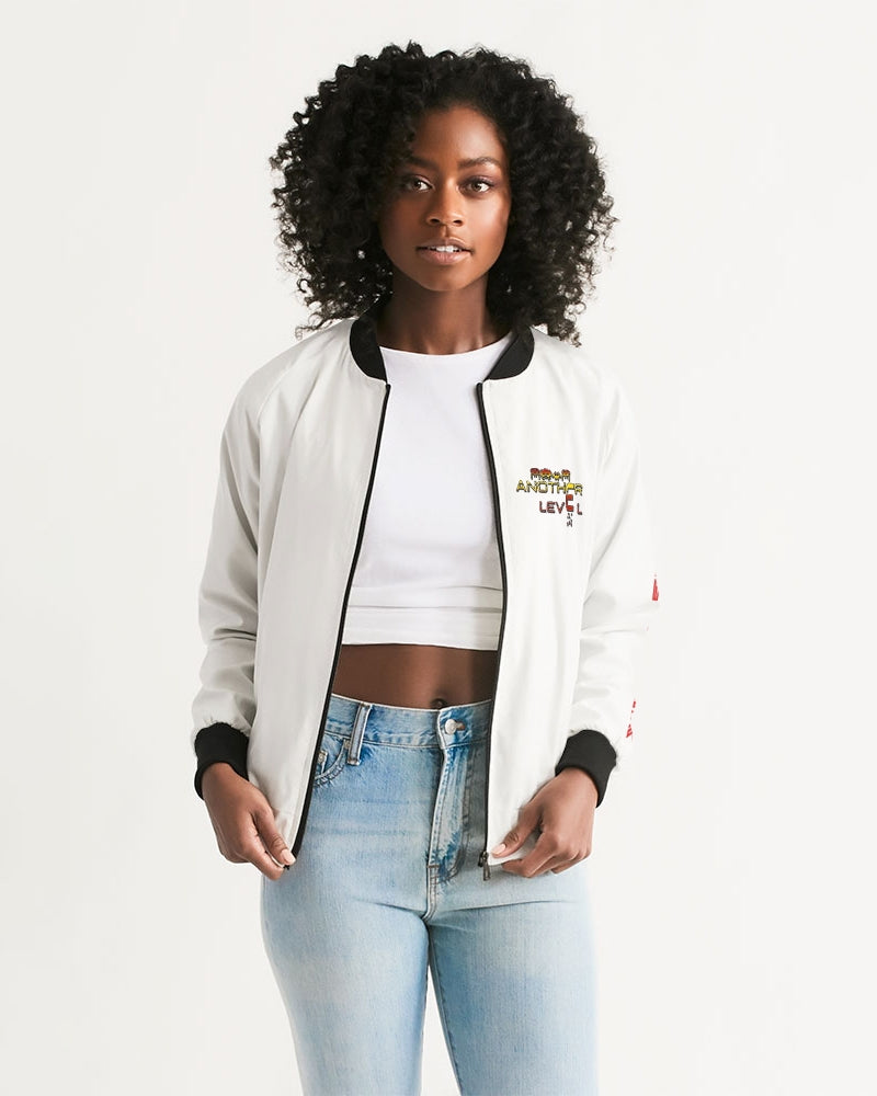 white zone women's bomber jacket