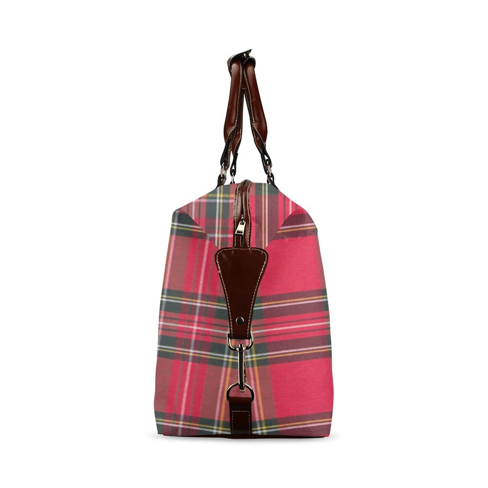 fz plaid fashion travel bag