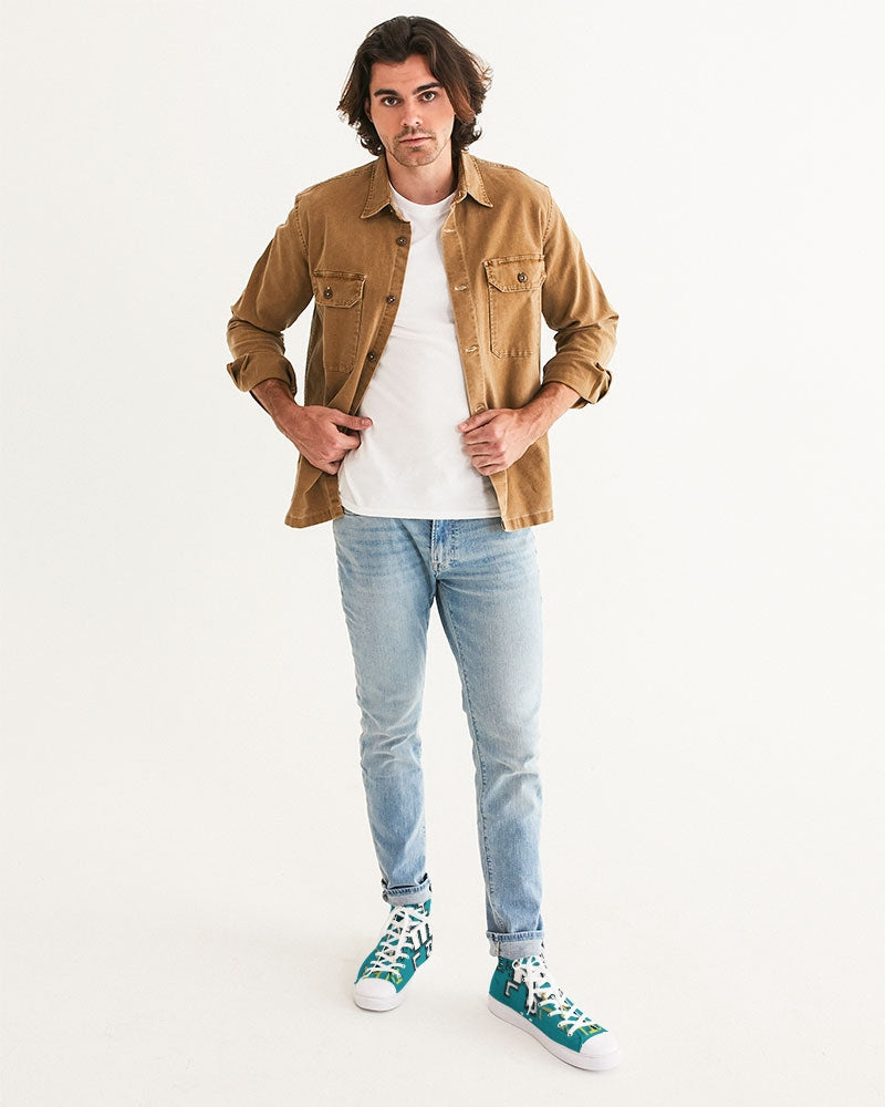 blue sky men's hightop canvas shoe