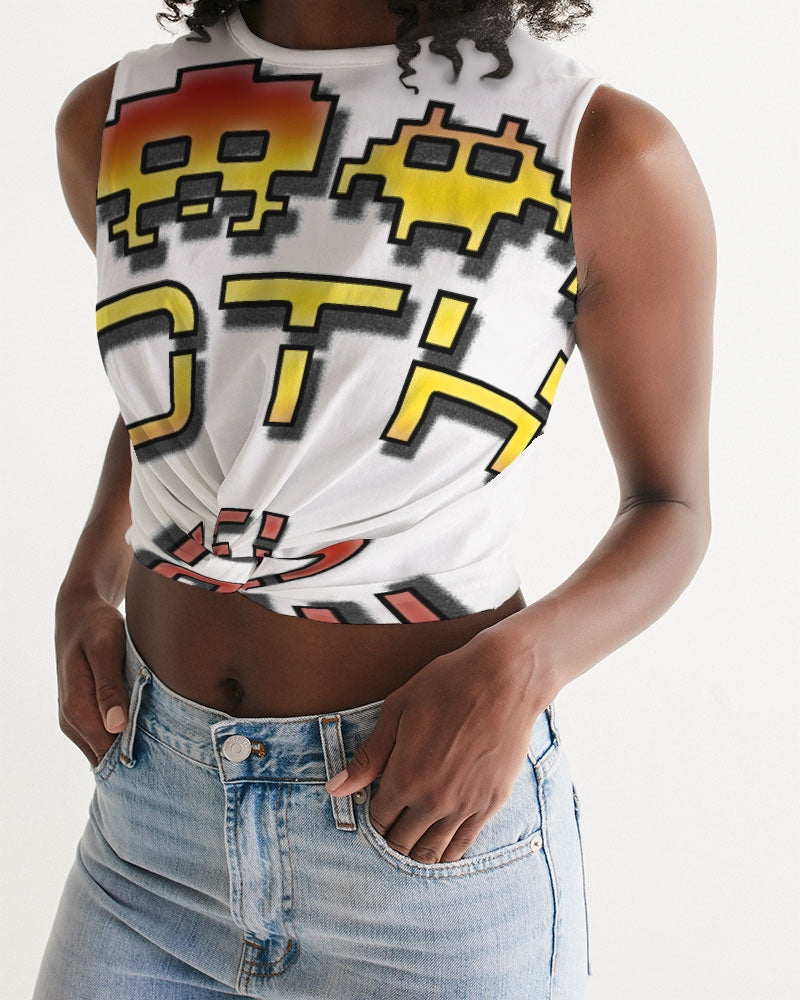 clean zone women's twist-front tank