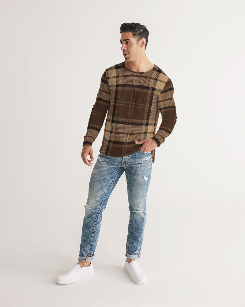 fz plaid men's long sleeve tee