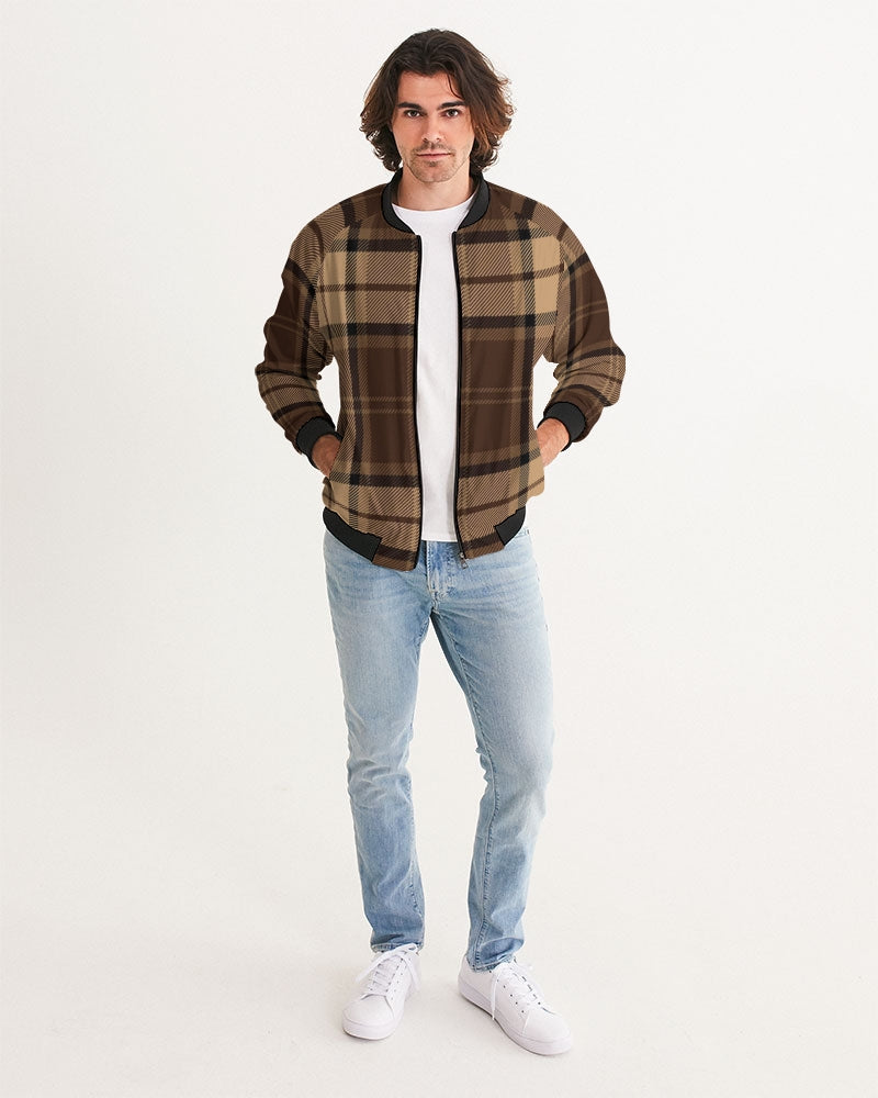 fz plaid men's bomber jacket