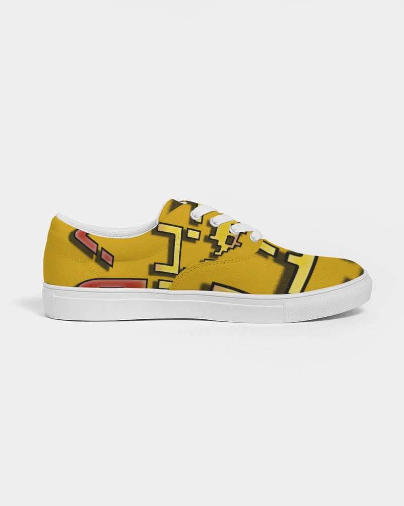 yellow zone women's lace up canvas shoe