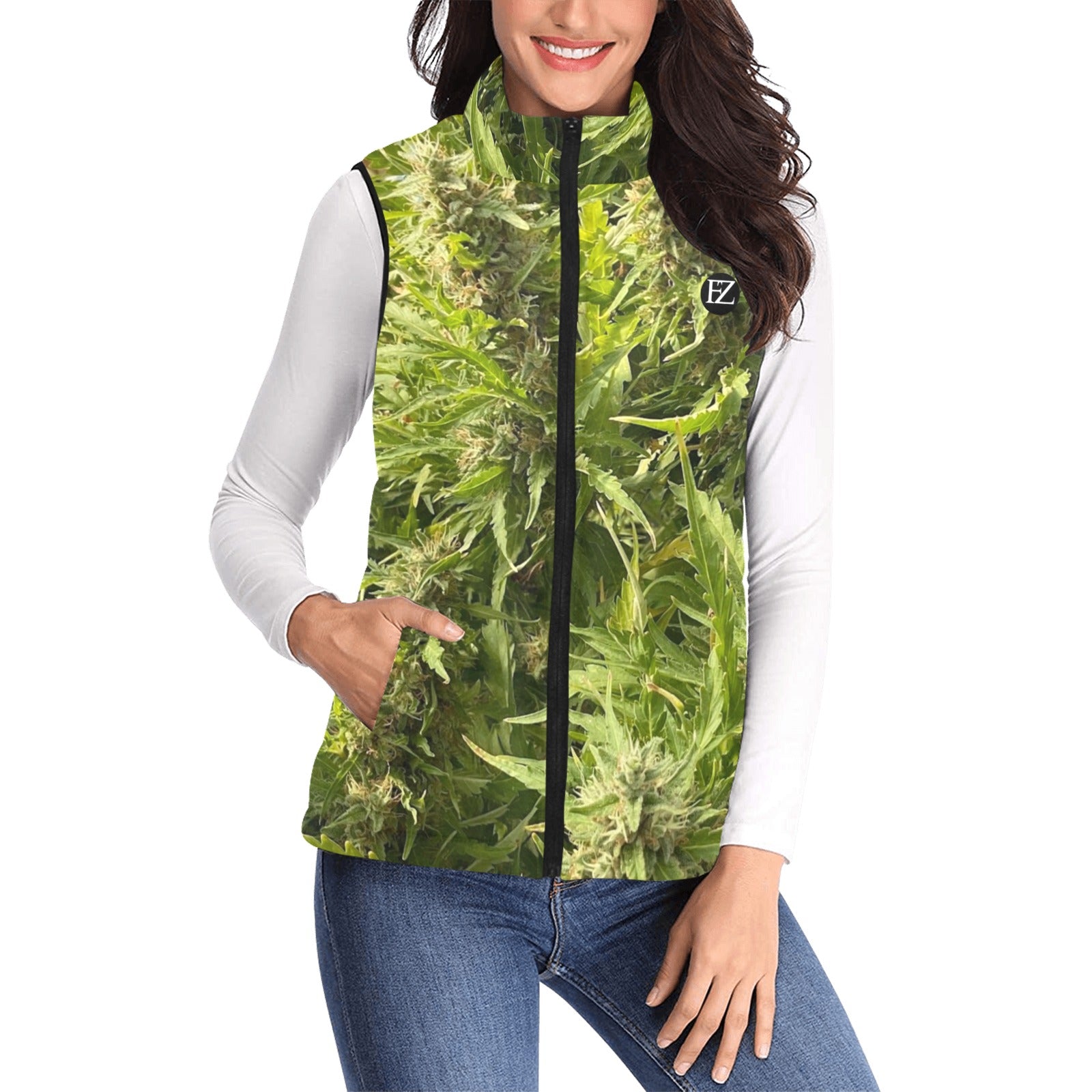 FZ Women's Puff Jacket Weed Vest - FZwear