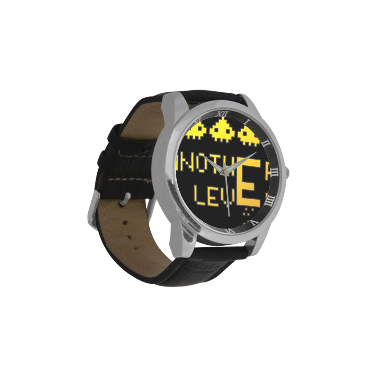 fz men's watch men's leather strap large dial watch (model 213)