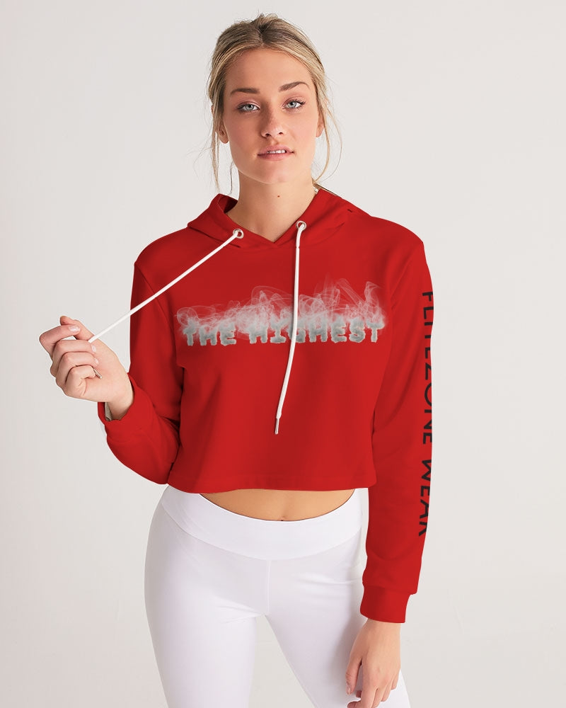 fire flite women's cropped hoodie