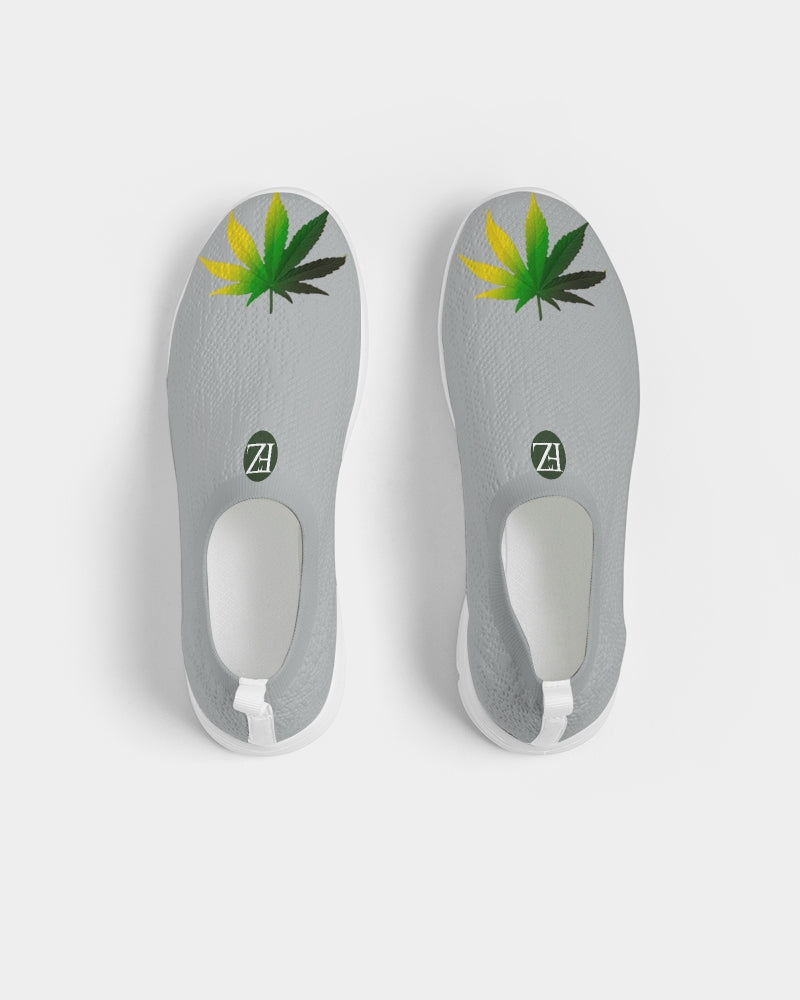 flying grey women's slip-on flyknit shoe