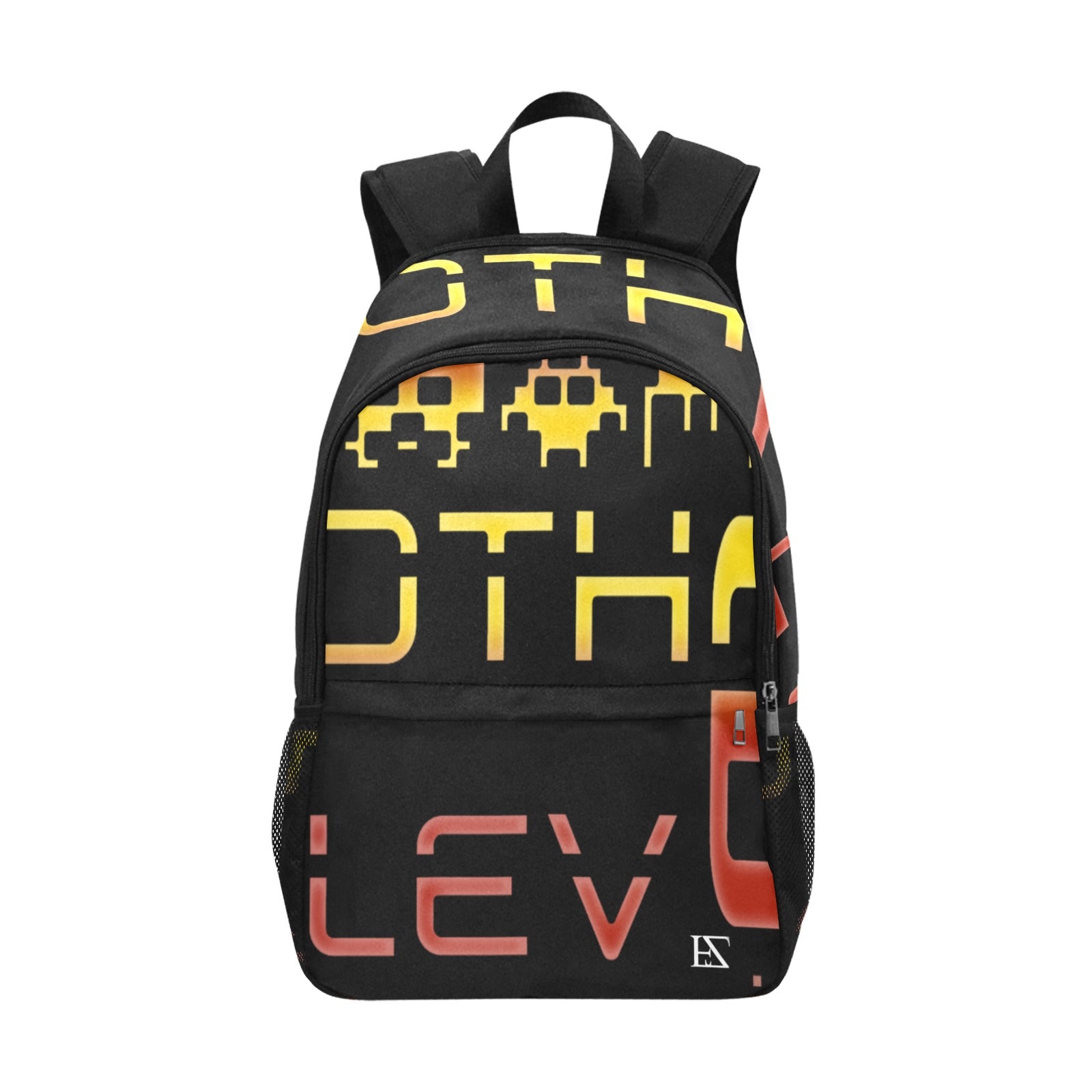 fz red levels backpack one size / fz levels backpack - black all-over print unisex casual backpack with side mesh pockets (model 1659)