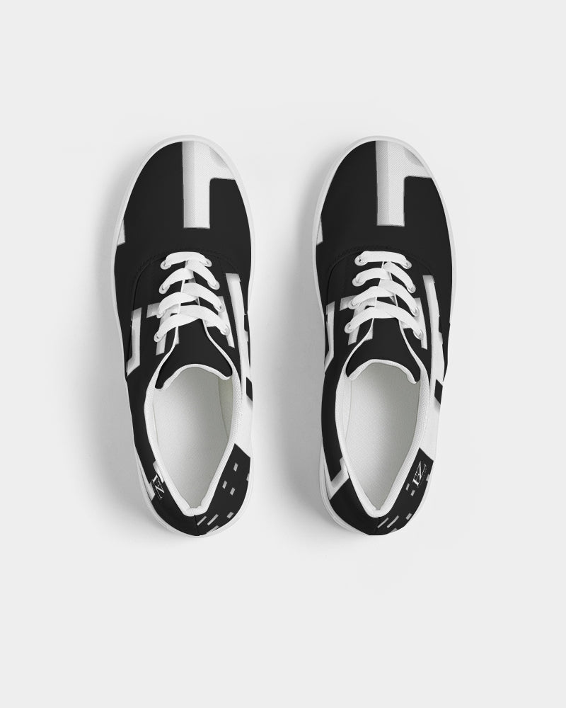 black flite women's lace up canvas shoe