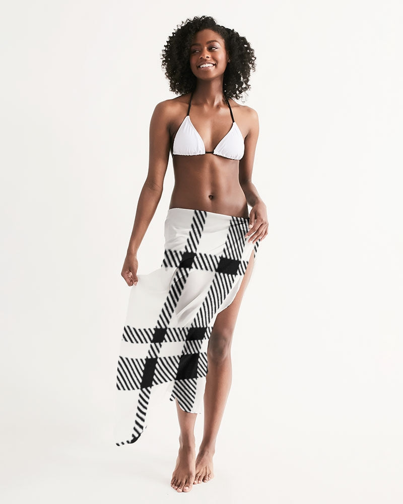 plaid flite swim cover up