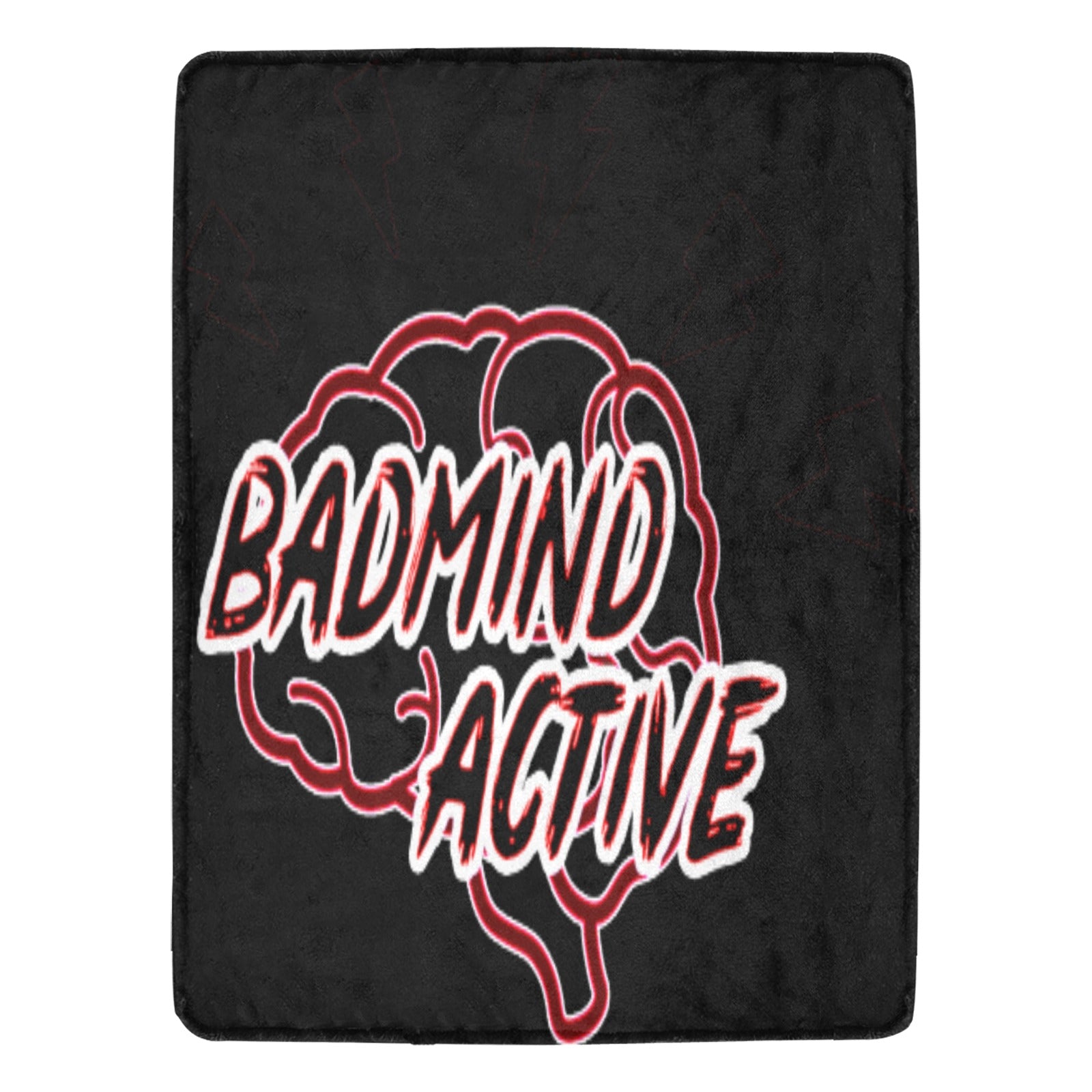 fz ultra soft micro fleece blanket one size / badmind black ultra-soft micro fleece blanket 60"x80" (thick)