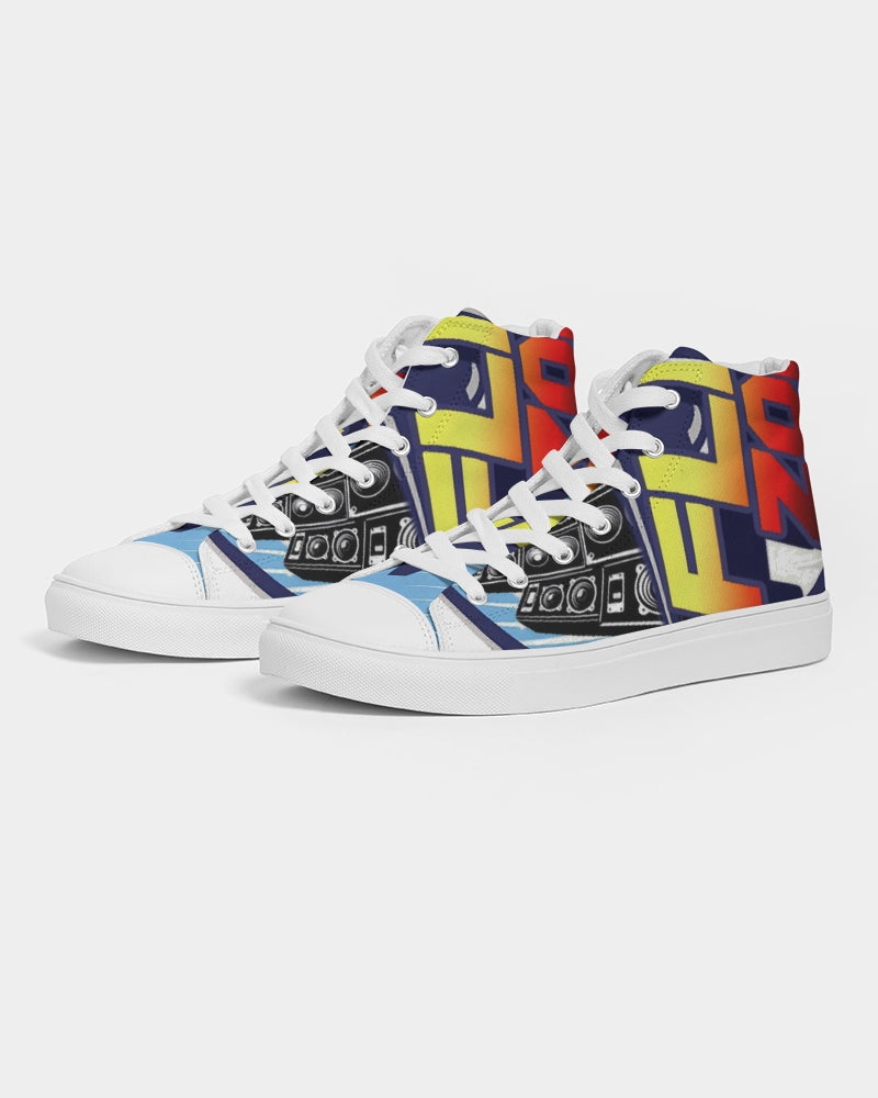 the beginning men's hightop canvas shoe