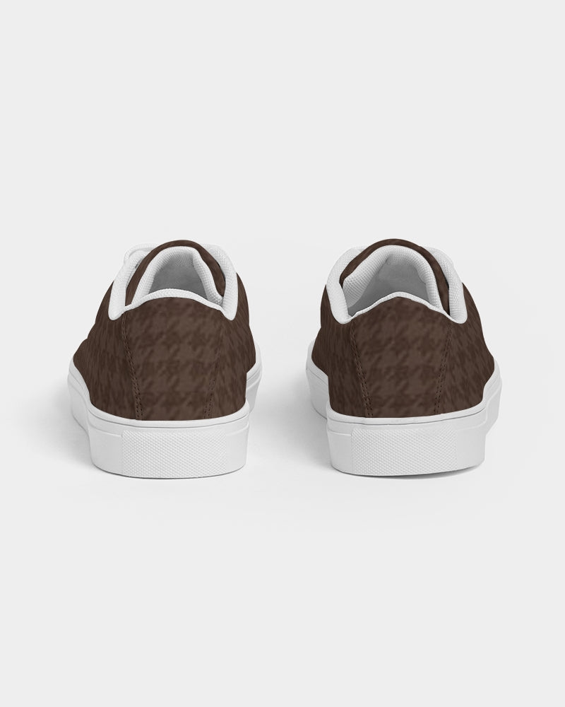 fz plaid women's faux-leather sneaker