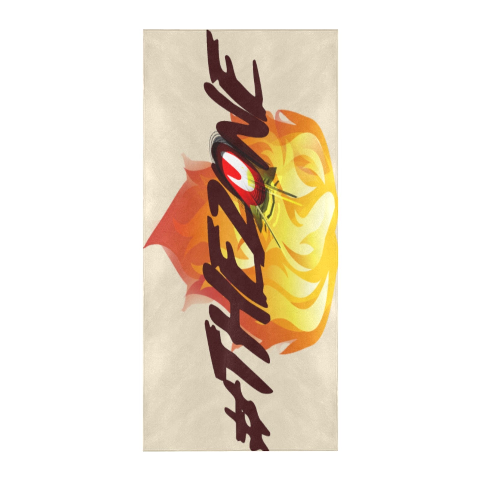 fz zone beach towel one size / fz zone beach towel - creme beach towel 32" x 71"