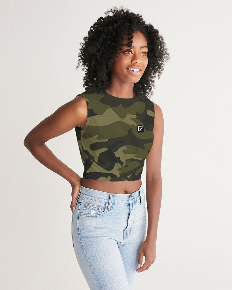 darker shade women's twist-front tank