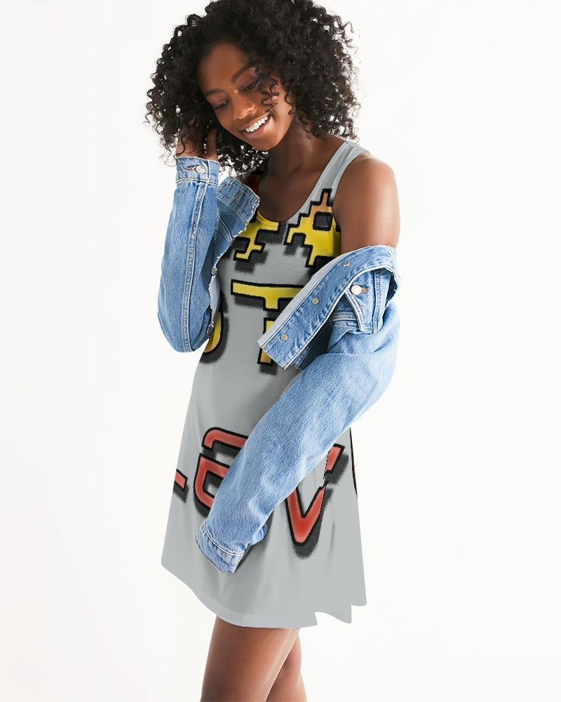 flying grey women's racerback dress