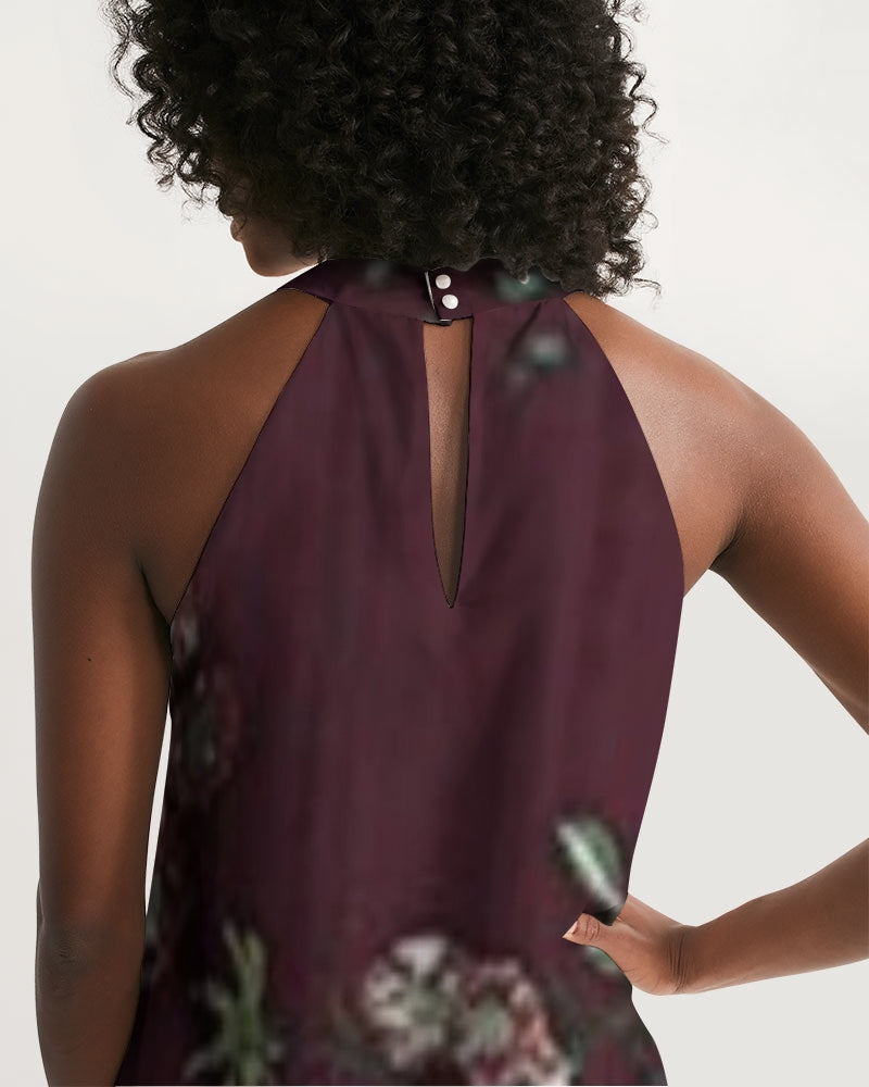 fz flower zone women's halter dress