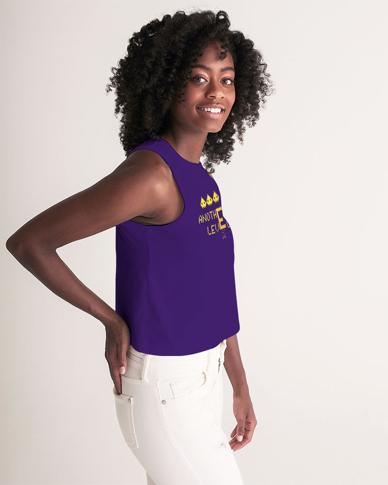 purple flite women's cropped tank