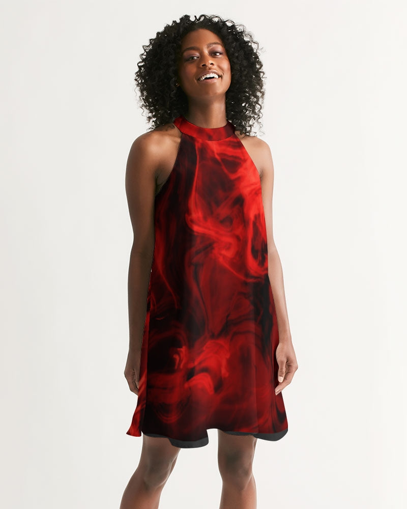 fz earth crust women's halter dress