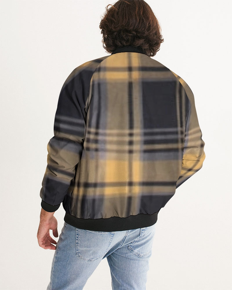fz plaid men's bomber jacket
