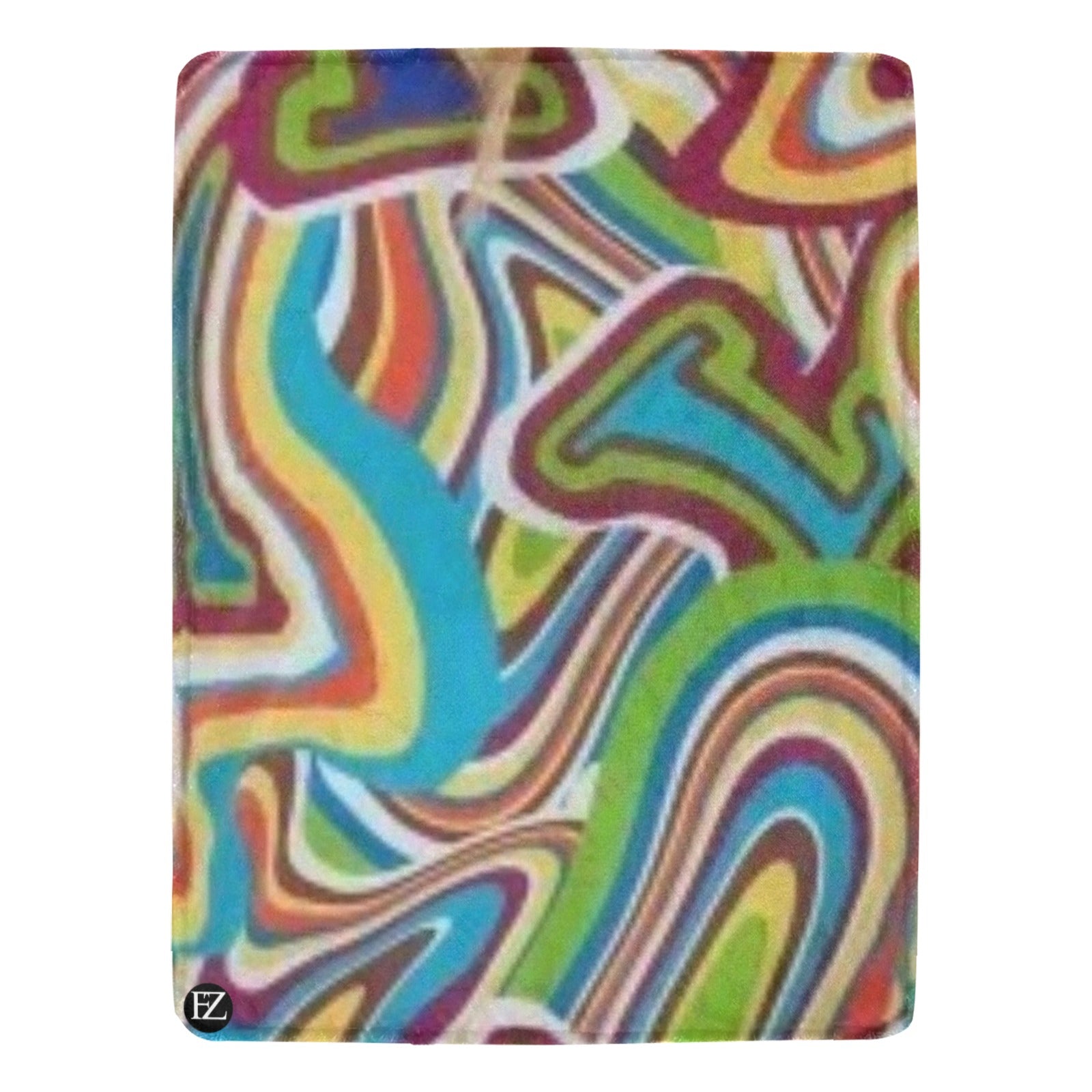 cozy thick blanket abstract 2 ultra-soft micro fleece blanket 60"x80" (thick)
