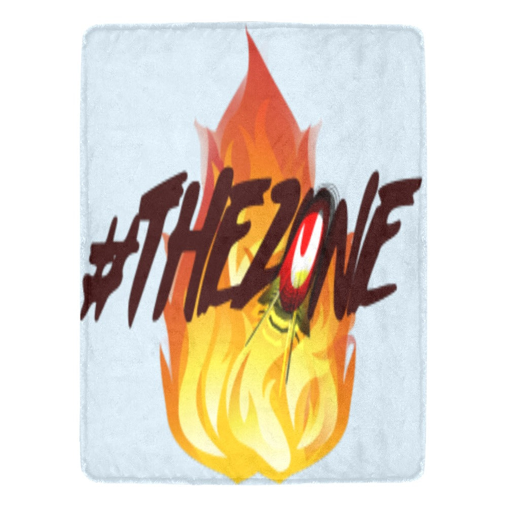 fz blanket zone (l) one size / fz blanket - zone blue ultra-soft micro fleece blanket 60" x 80"(made in usa)