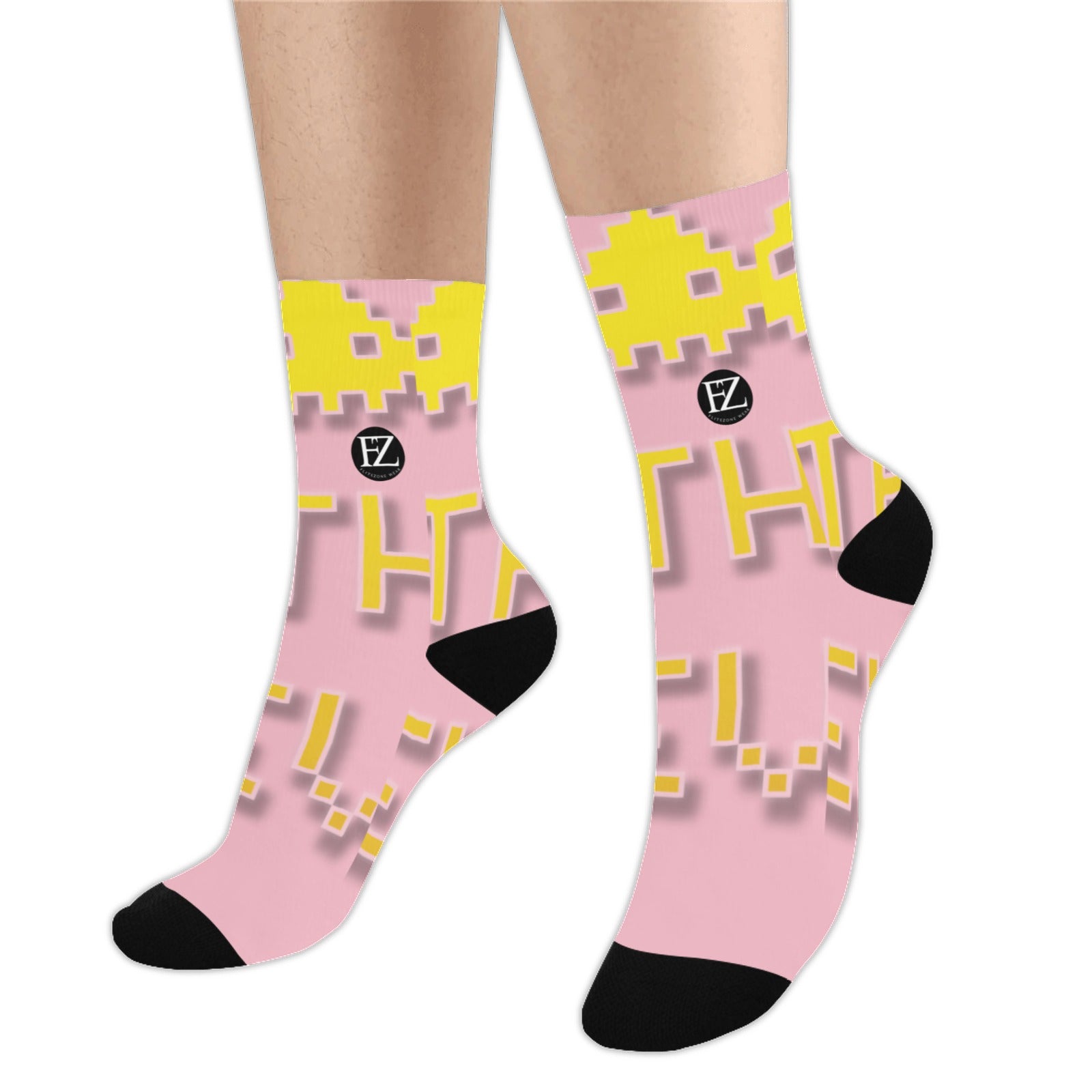 fz unisex socks - yellow