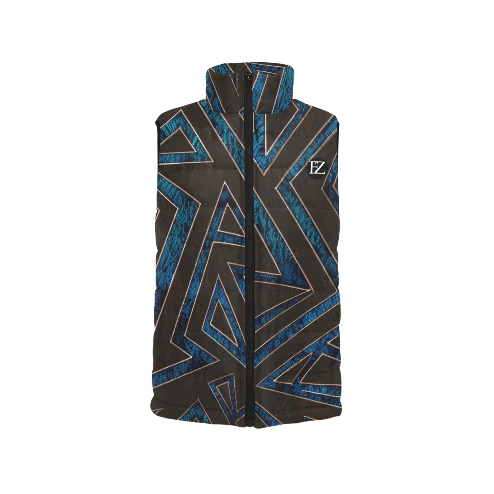 FZ Women's African Print Puff Jacket 4 - FZwear