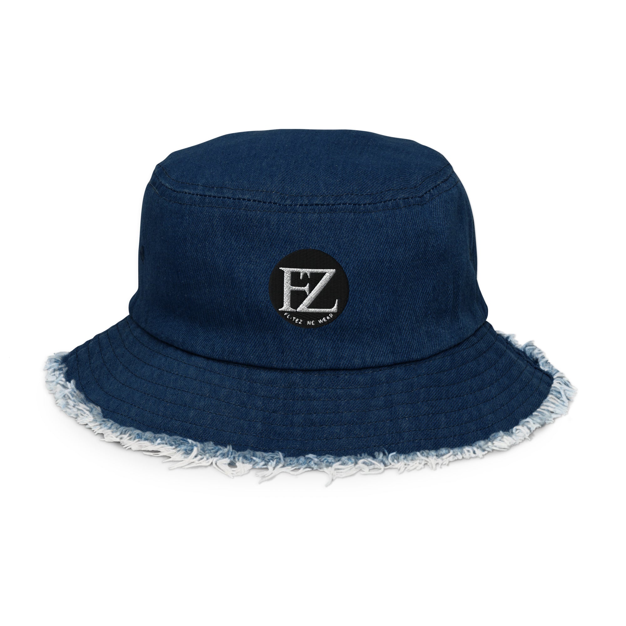 FZ Distressed denim bucket hat - FZwear