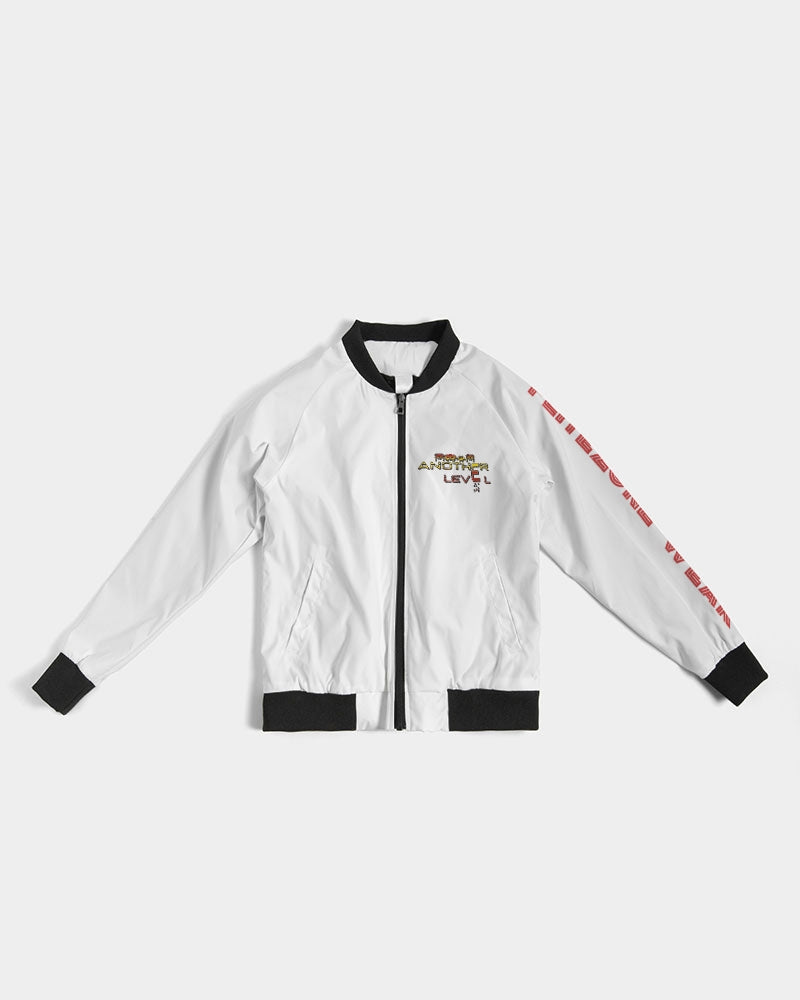 white zone women's bomber jacket