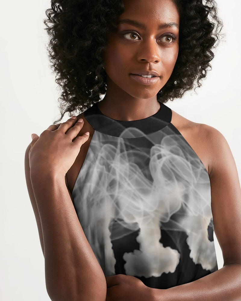 smoking the highest women's halter dress