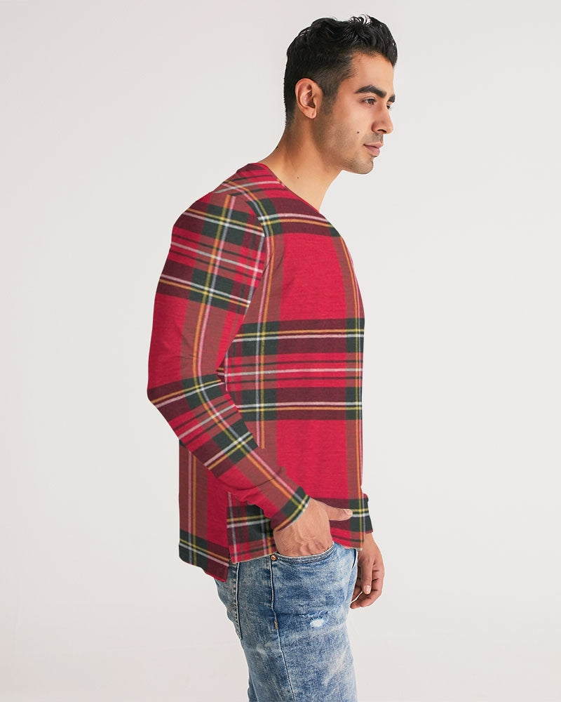 fz plaid too men's long sleeve tee