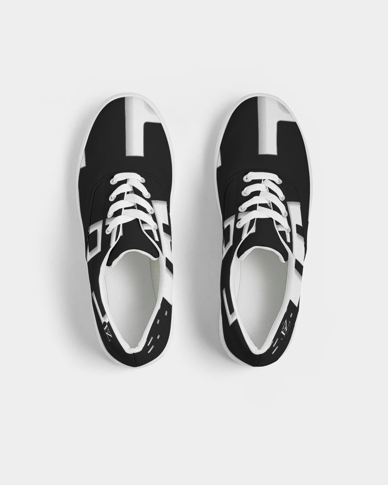 black flite men's lace up canvas shoe