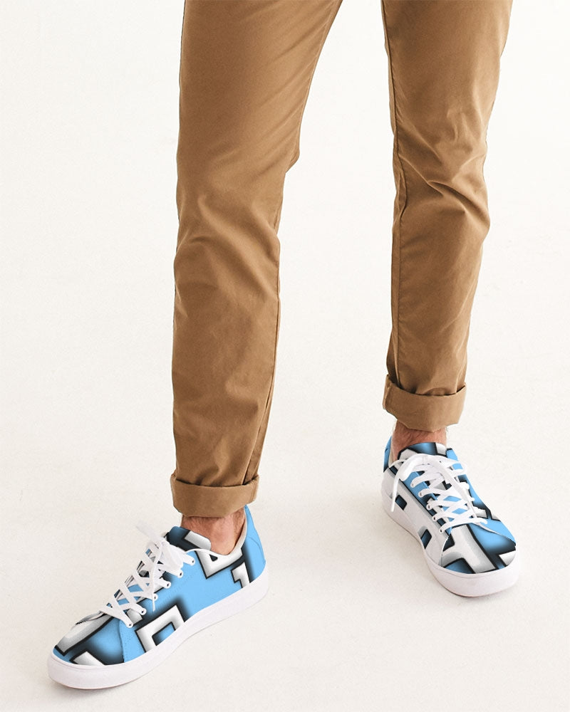 blue sky zone men's faux-leather sneaker