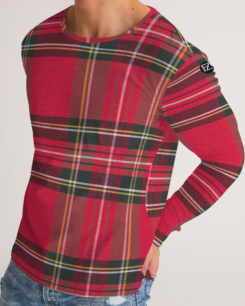 fz plaid too men's long sleeve tee