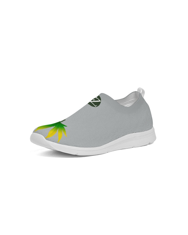 flying grey women's slip-on flyknit shoe