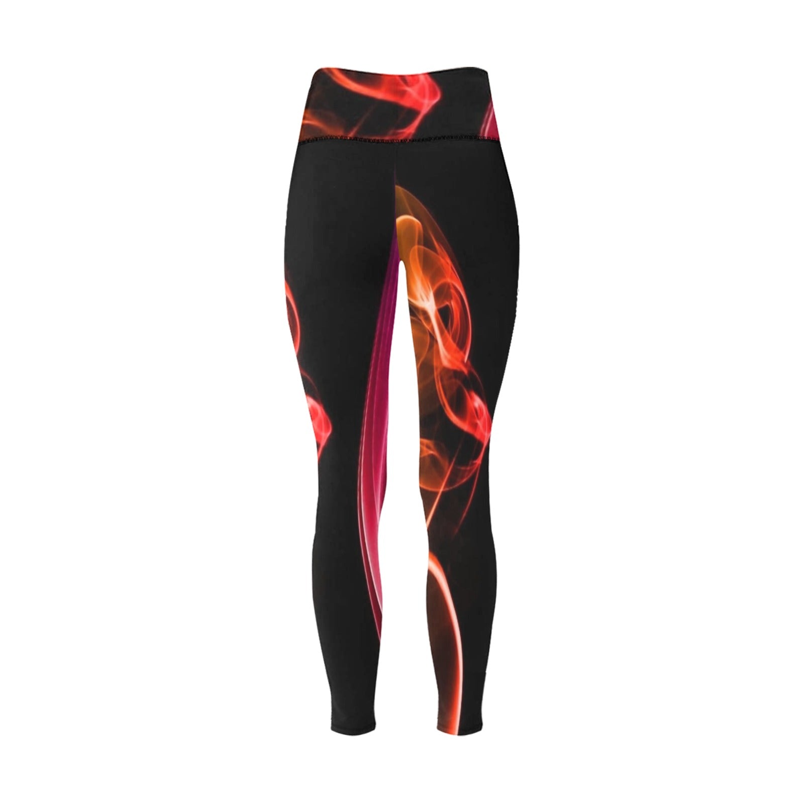 fz women's designer leggings - abstract women's high-waisted leggings (model l36)
