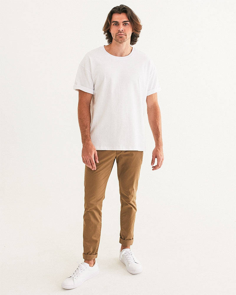 white flite men's faux-leather sneaker