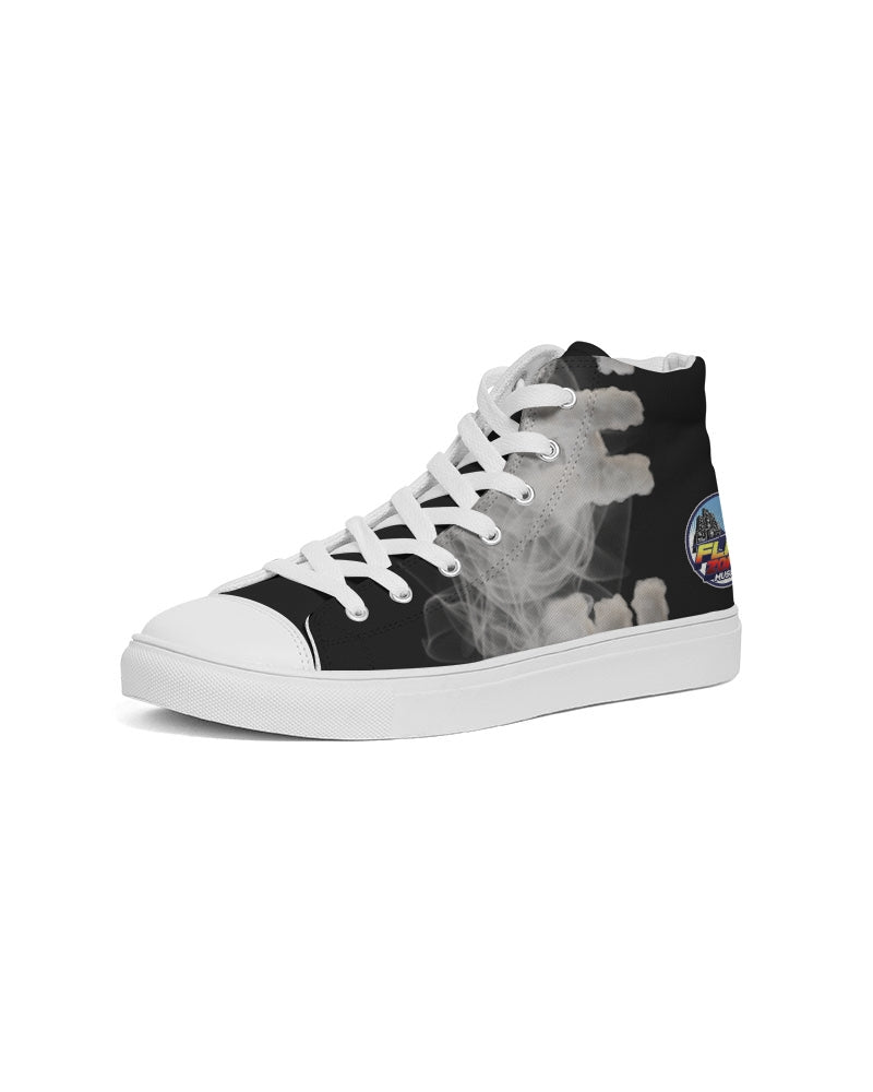 smokin black women's hightop canvas shoe