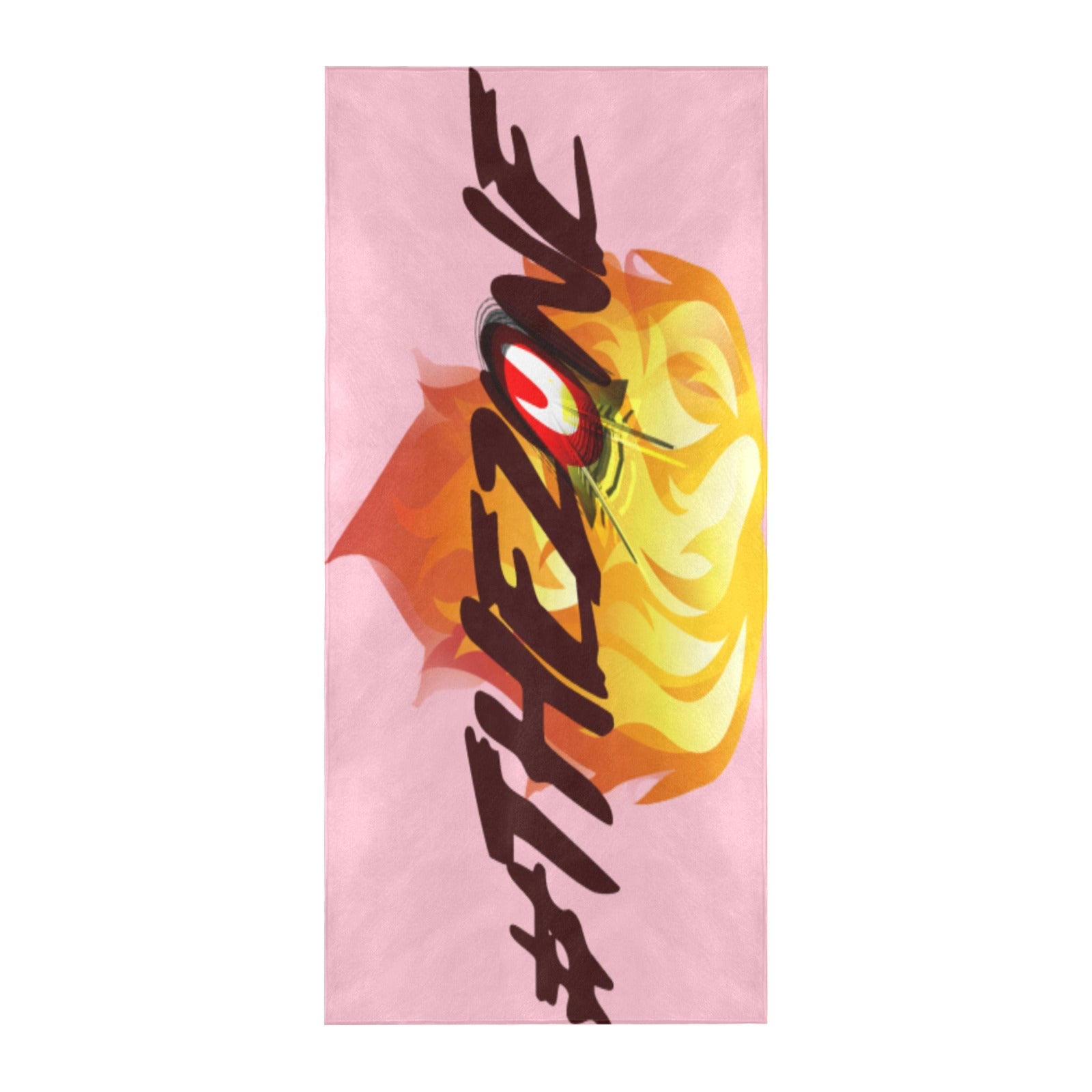 fz zone beach towel one size / fz zone beach towel - pink beach towel 32" x 71"