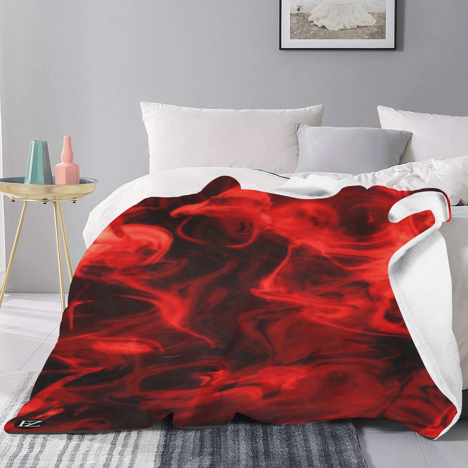 cozy thick blanket fire 1 ultra-soft micro fleece blanket 60"x80" (thick)