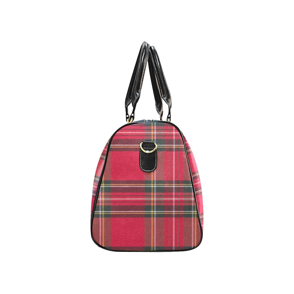 fz plaid travel bag