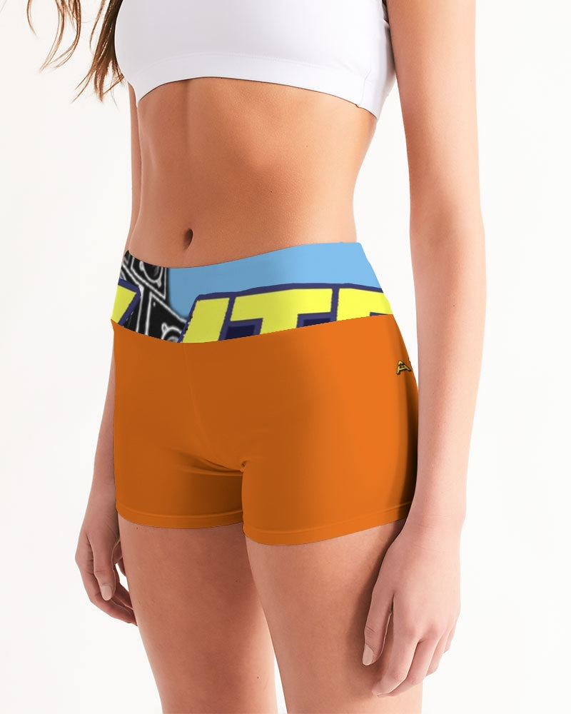 sunshine women's mid-rise yoga shorts