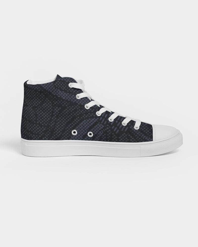 fz abstract men's hightop canvas shoe