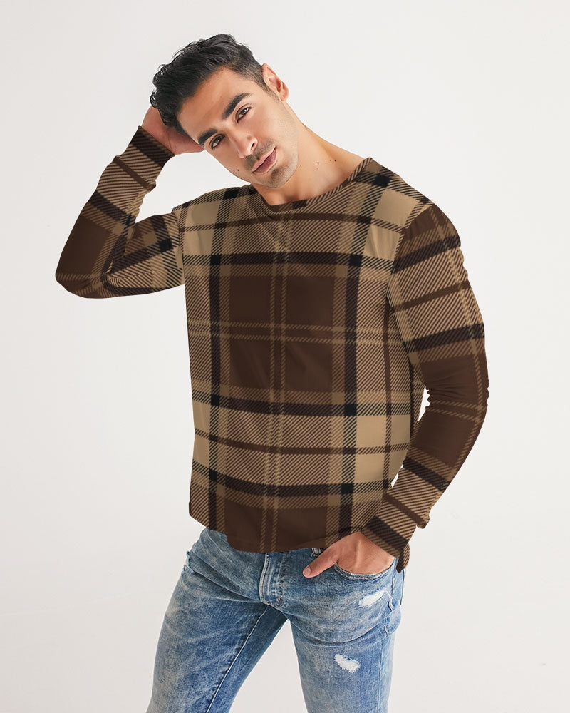 fz plaid men's long sleeve tee