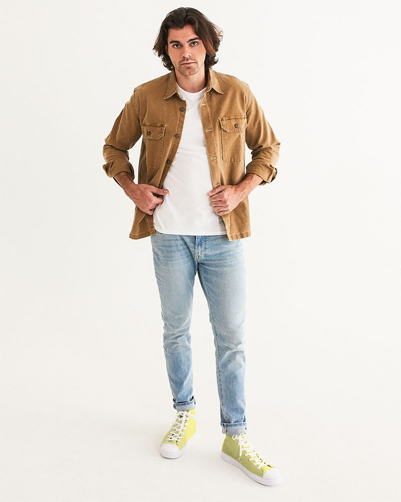 yellowstone zone men's hightop canvas shoe