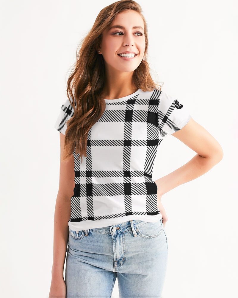 plaid flite women's tee