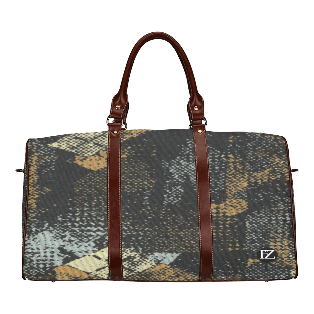 fz abstract travel bag 2.0 travel bag brown (small) (model 1639)