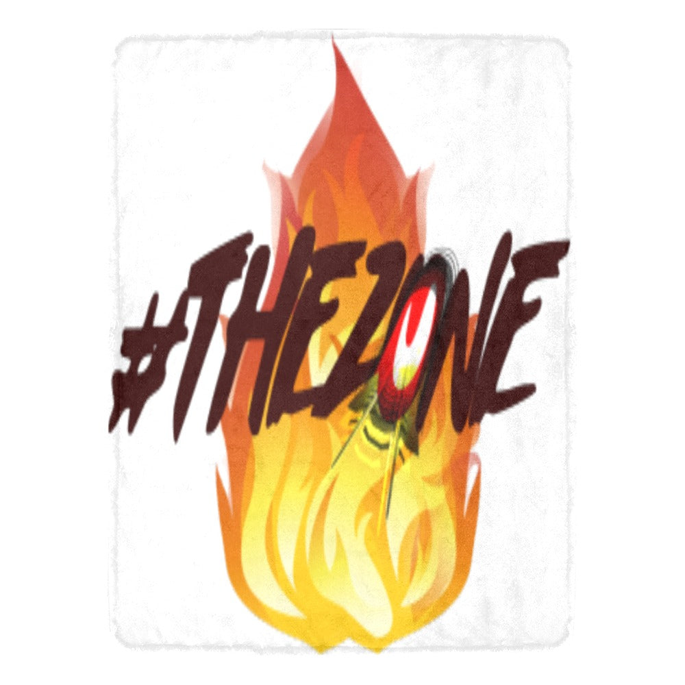 fz blanket zone (l) one size / fz blanket - zone white ultra-soft micro fleece blanket 60" x 80"(made in usa)