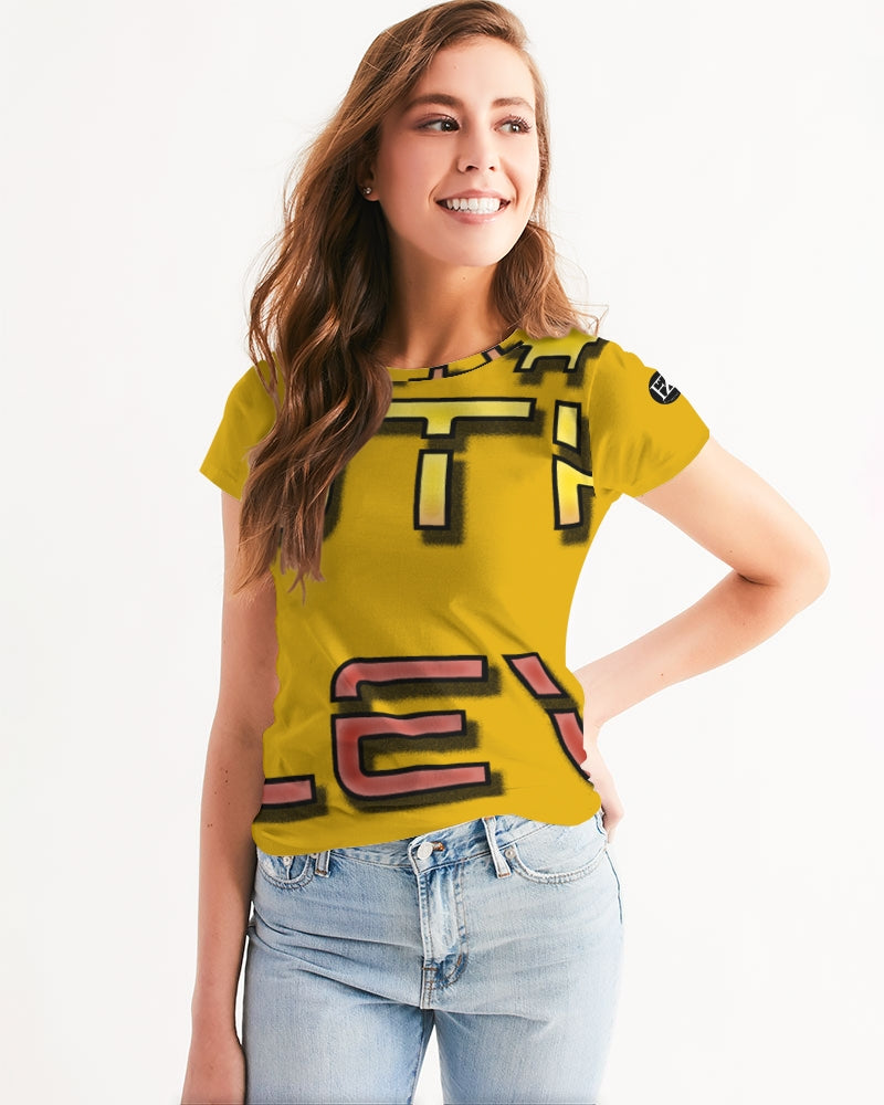 yellow zone women's tee